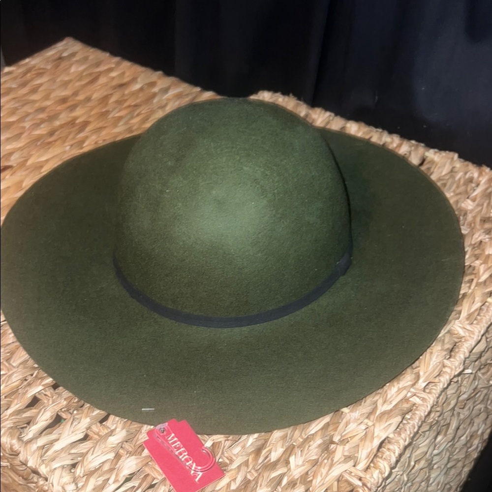 🇺🇸Green Wide-Brim Hat